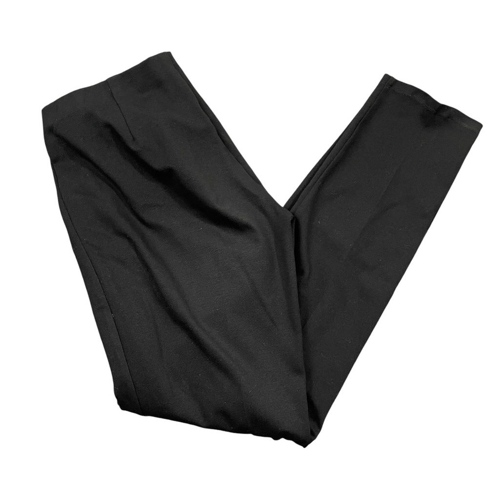 Eileen Fisher Medium Black Nylon Blend Stretch Waist Pull On Ladies‎ Pants - Pic